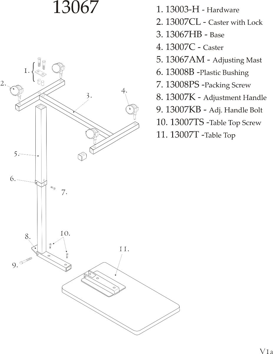 Drive Medical NonTilt Overbed Table FREE Shipping